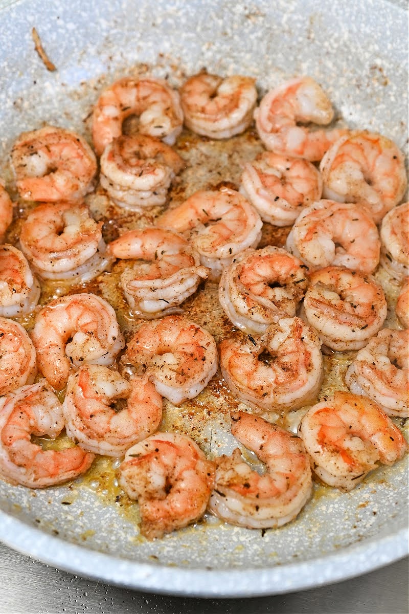 Sauteing Shrimp