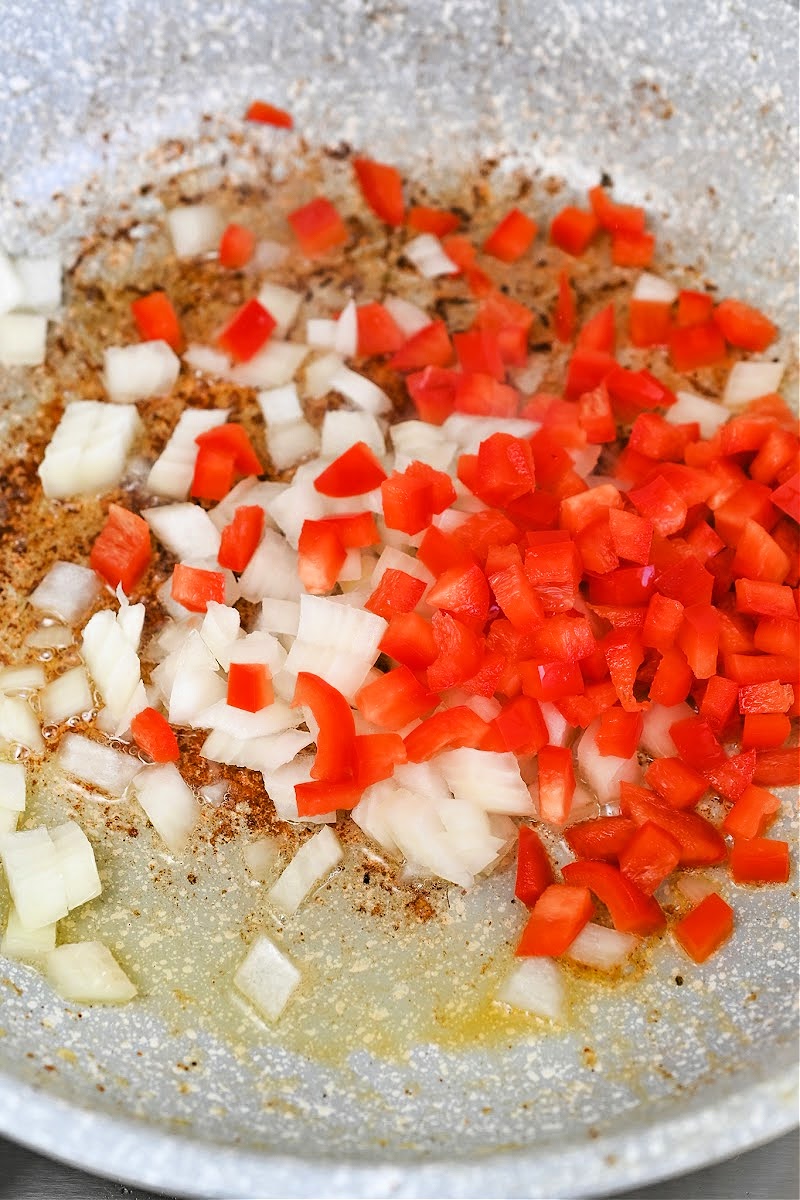 Sautéing Onions and Peppers