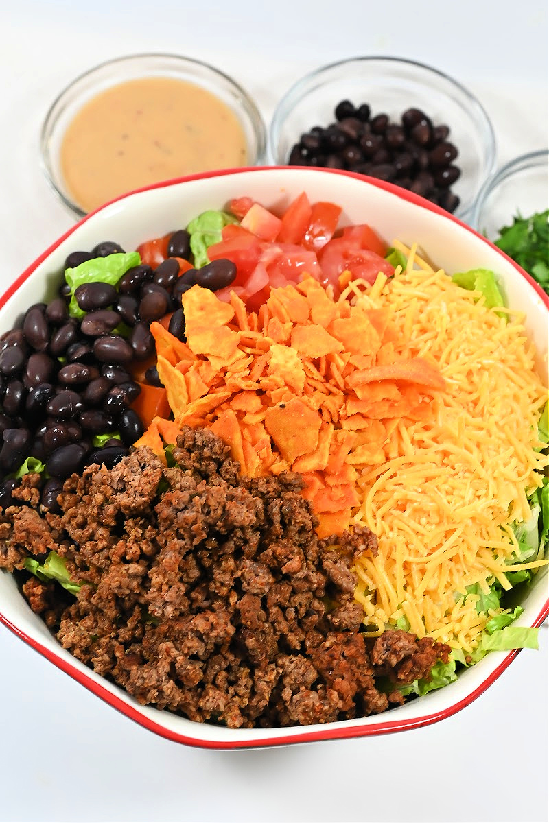 Keto Doritos Ground Beef Salad