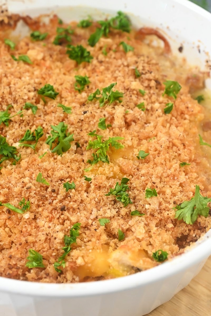 Low Carb Creamy Chicken and Summer Squash Casserole