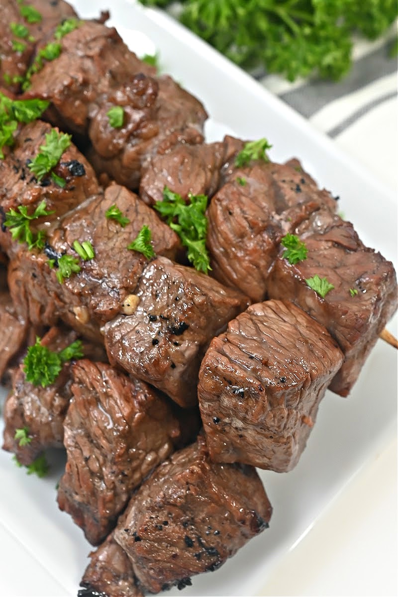 Keto Grilled Sirloin Kebabs