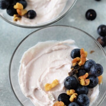 Low Carb Blueberry Cottage Cheese Parfait