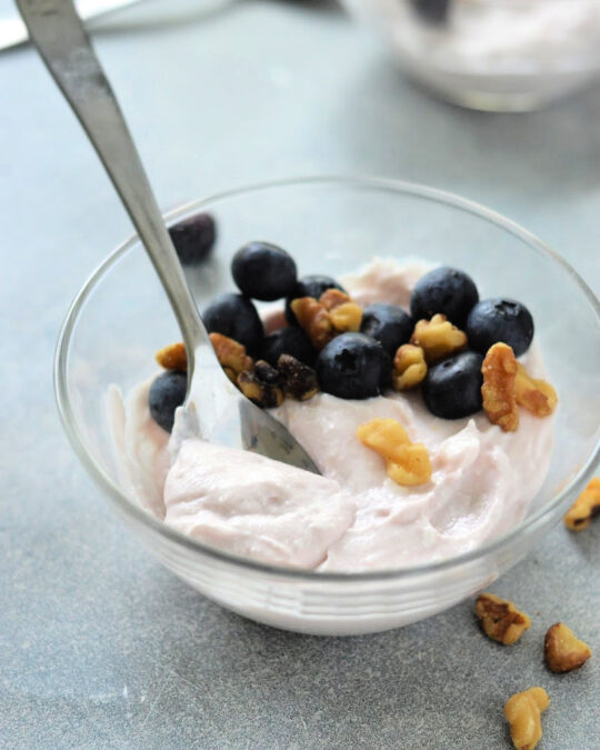 Low Carb Blueberry Cottage Cheese Parfait