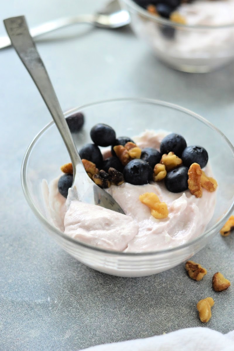 Low Carb Blueberry Cottage Cheese Parfait