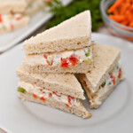 Keto Veggie Spread Tea Sandwiches