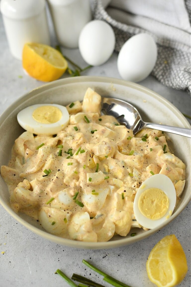 Low Carb Greek Yogurt Egg Salad Easy Healthy Recipe