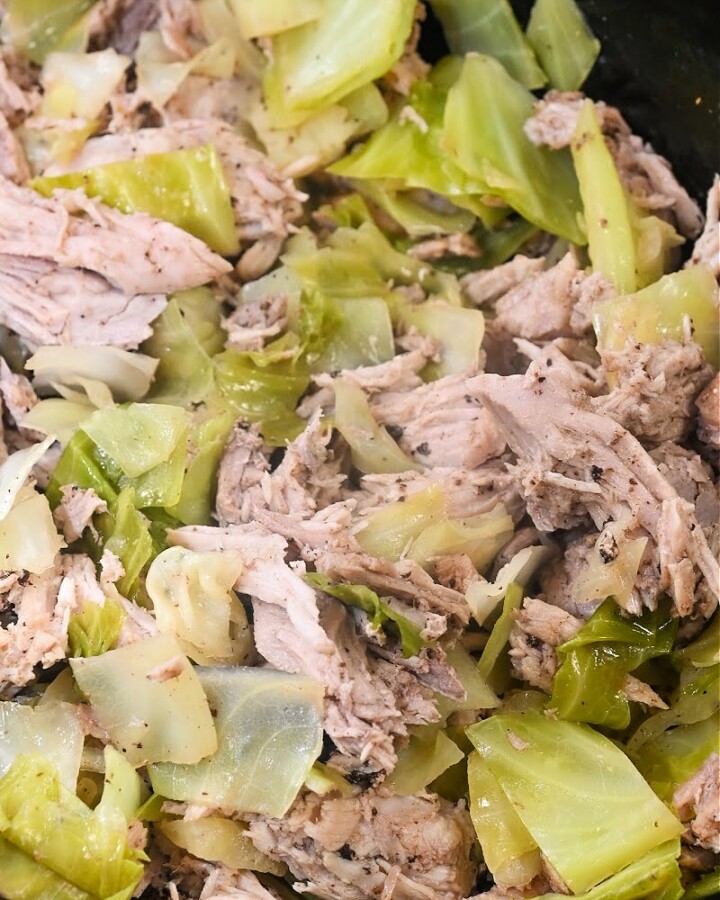 Keto Crockpot Kalua Pork and Cabbage