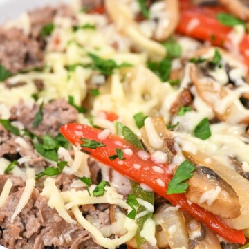 Keto Protein Philly Cheesesteak Bowls