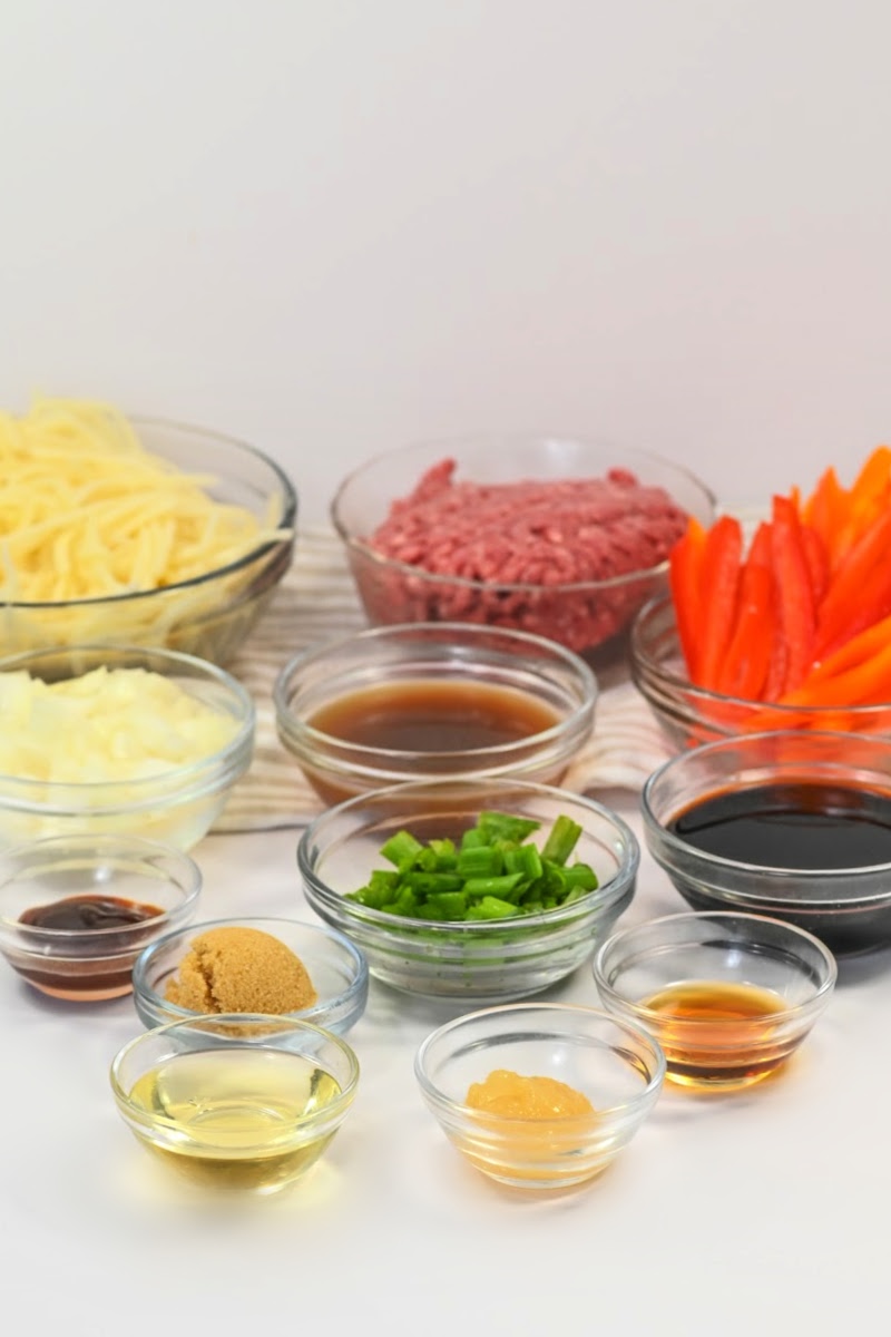 Lo Mein With Ground Beef ingredients