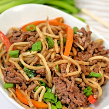 Easy Keto Lo Mein With Ground Beef