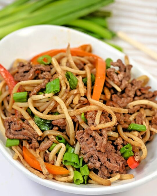 Easy Keto Lo Mein With Ground Beef