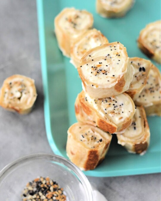 Keto Cream Cheese Bagel Bites