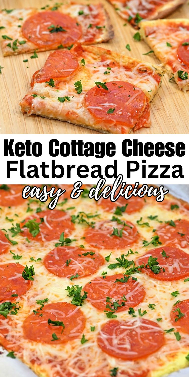 Keto Cottage Cheese Flatbread Pizza - Easy To Make Recipe