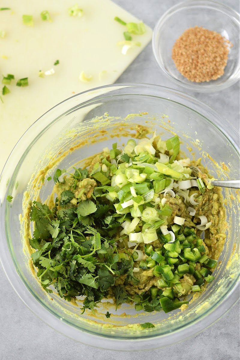 Mixing the ingredients together