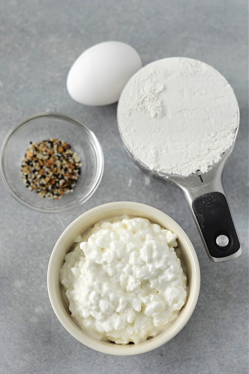 Keto Cottage Cheese Bagels Ingredients