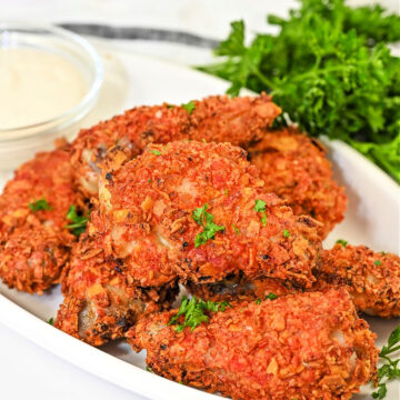 Keto Doritos Ranch Dipped Hot Wings