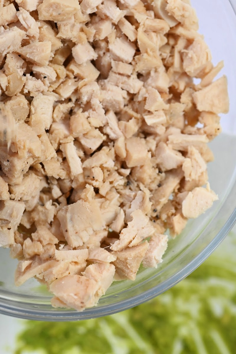 Diced chicken