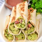 Keto Avocado Chicken Strawberry Salad Roll-Ups