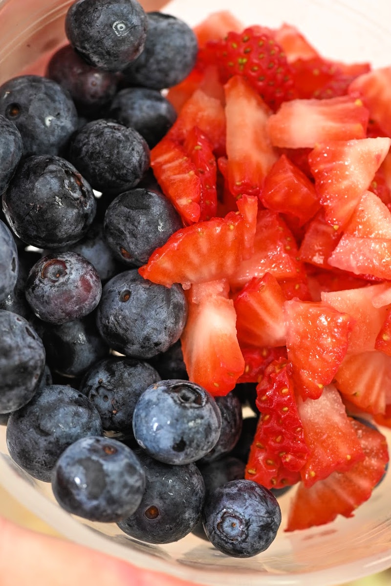Strawberries and blueberries