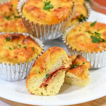 Keto Cottage Cheese Pizza Muffins