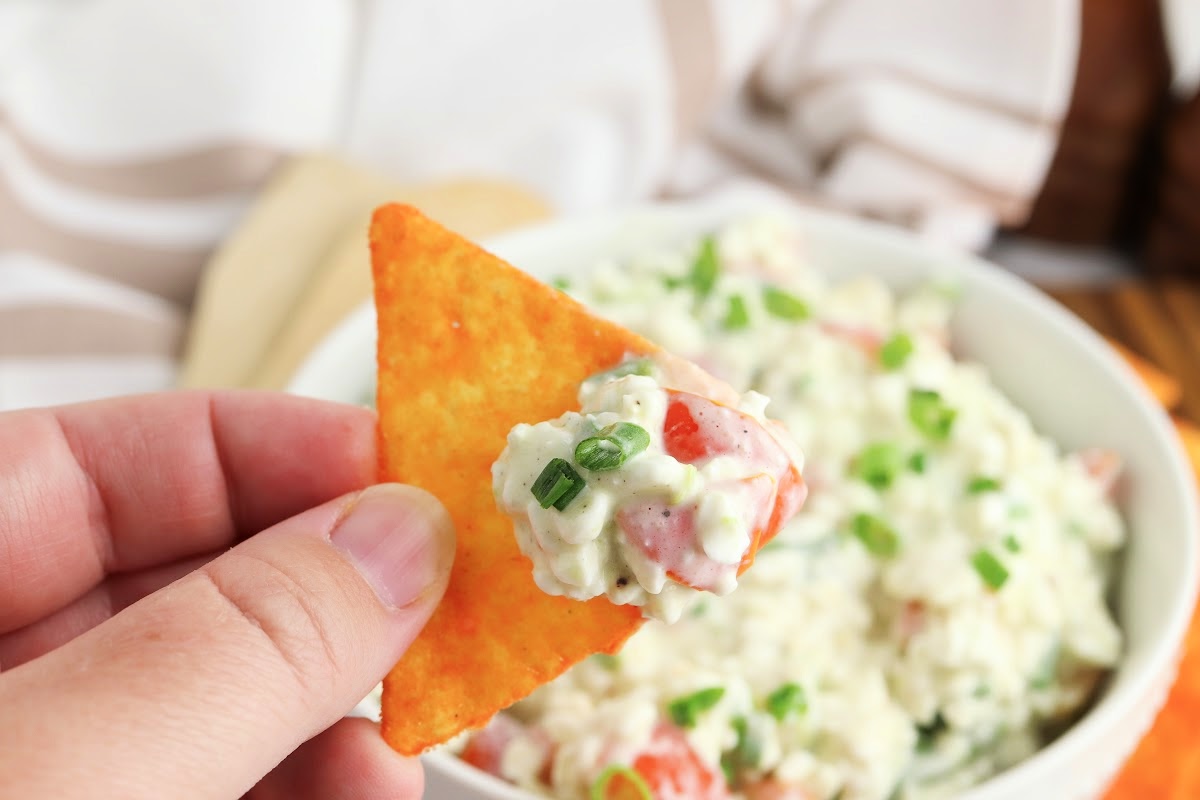 Keto Dorito Dip With Cottage Cheese