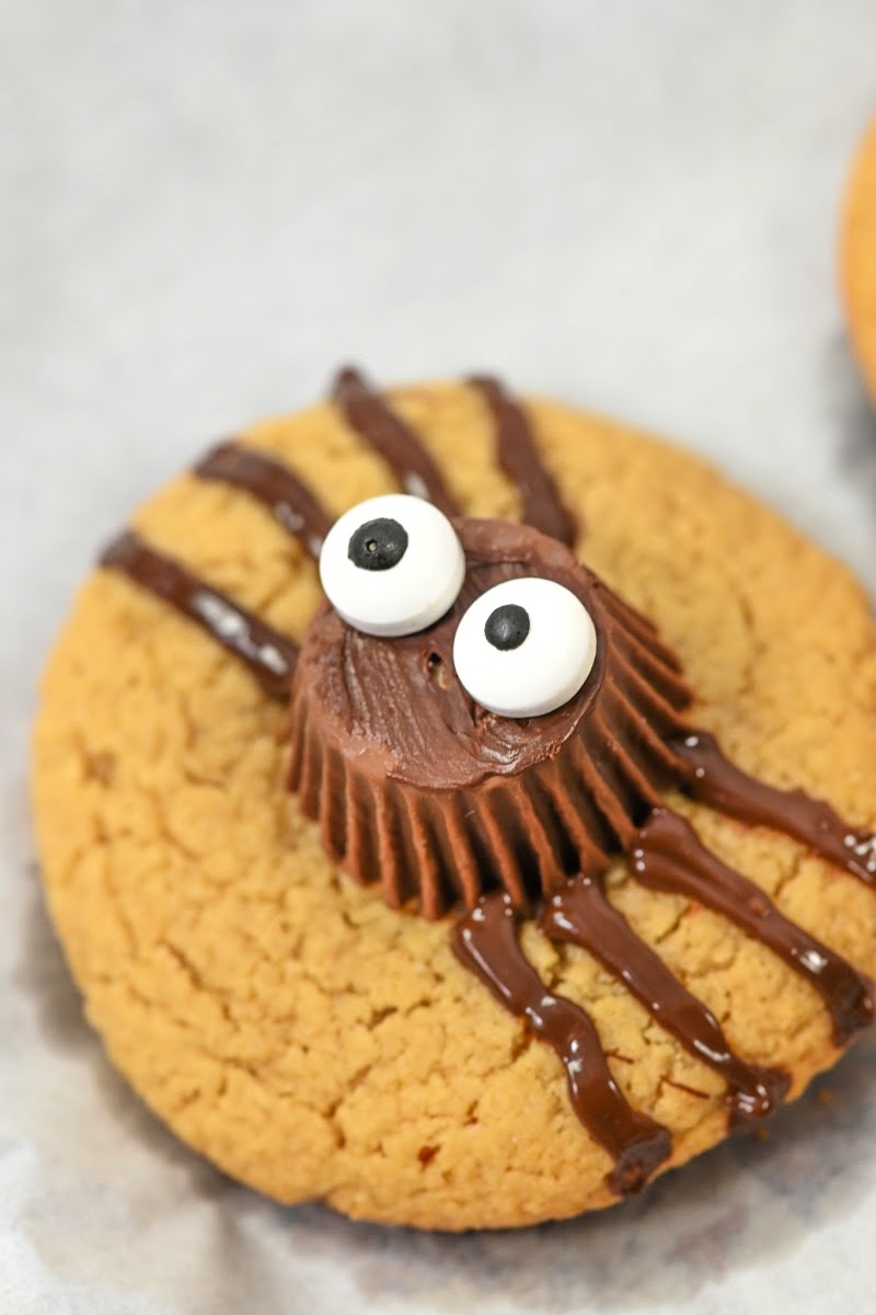 Keto Peanut Butter Spider Cookies