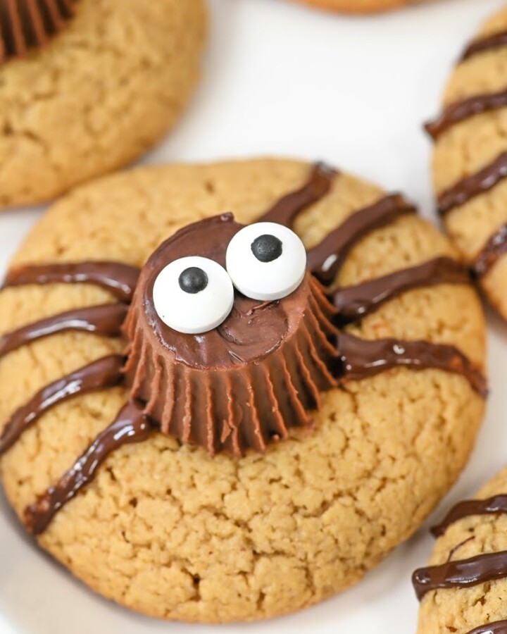 Keto Peanut Butter Spider Cookies