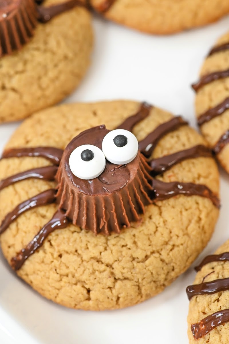 Keto Peanut Butter Spider Cookies