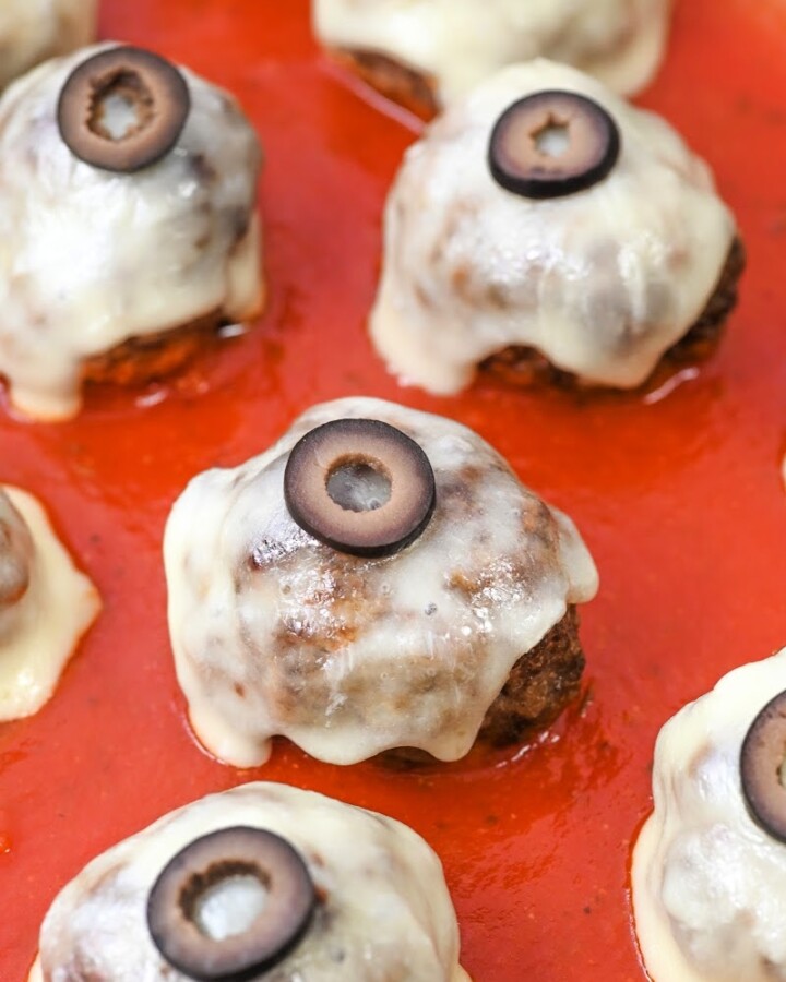 Keto Meatball Eyeballs