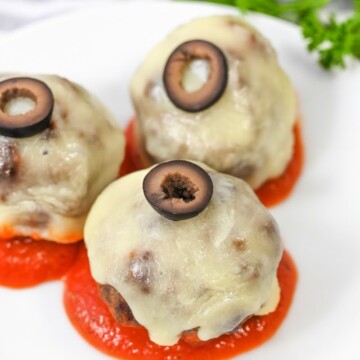 Keto Meatball Eyeballs