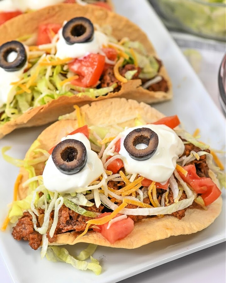 Keto Monster Eyeball Tacos
