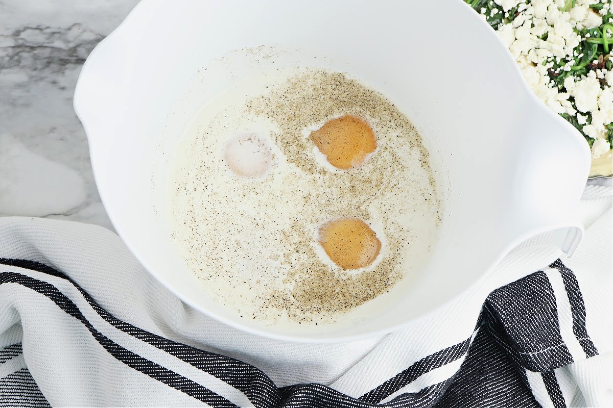 Ingredients in the mixing bowl