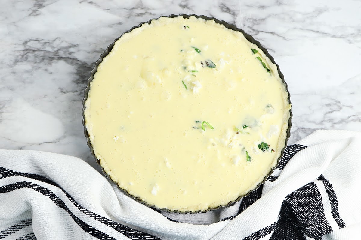 unbaked quiche