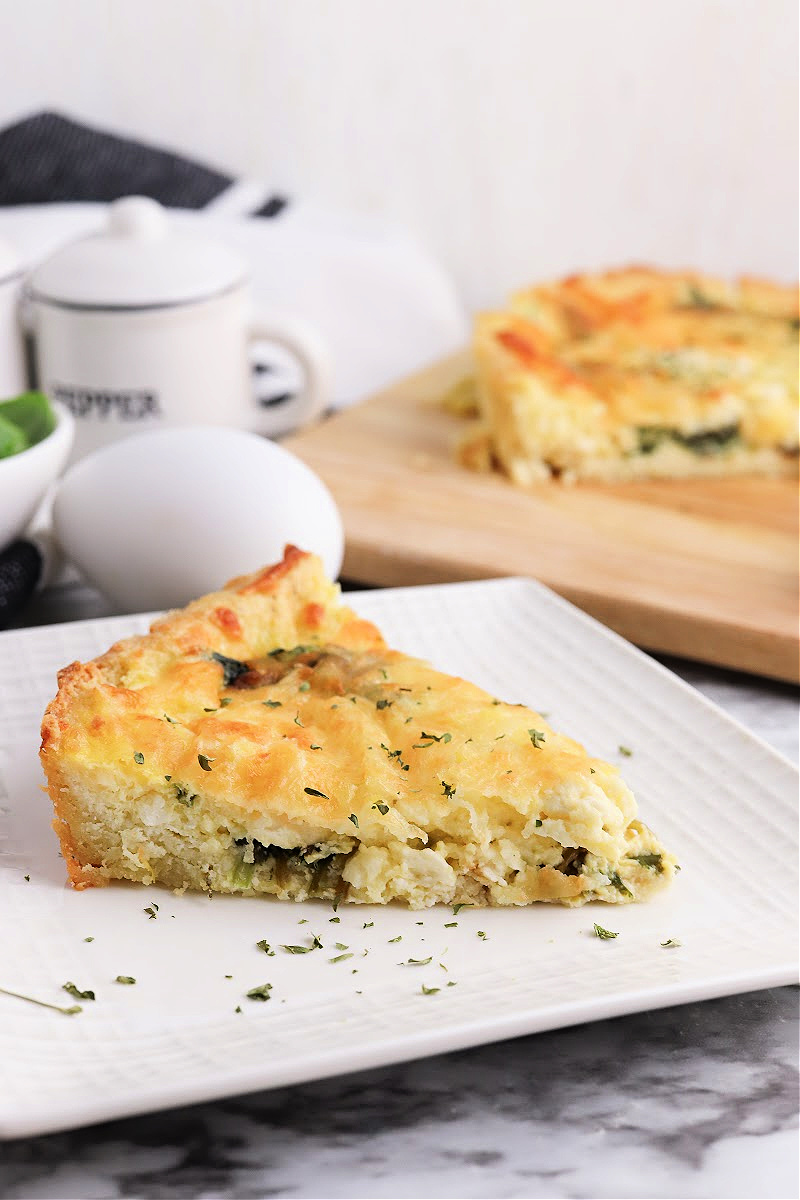 Keto Spinach Feta Quiche