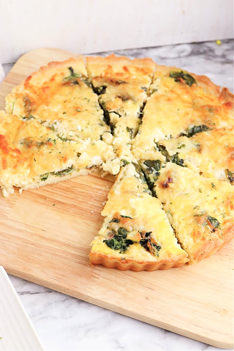 Keto Spinach Feta Quiche