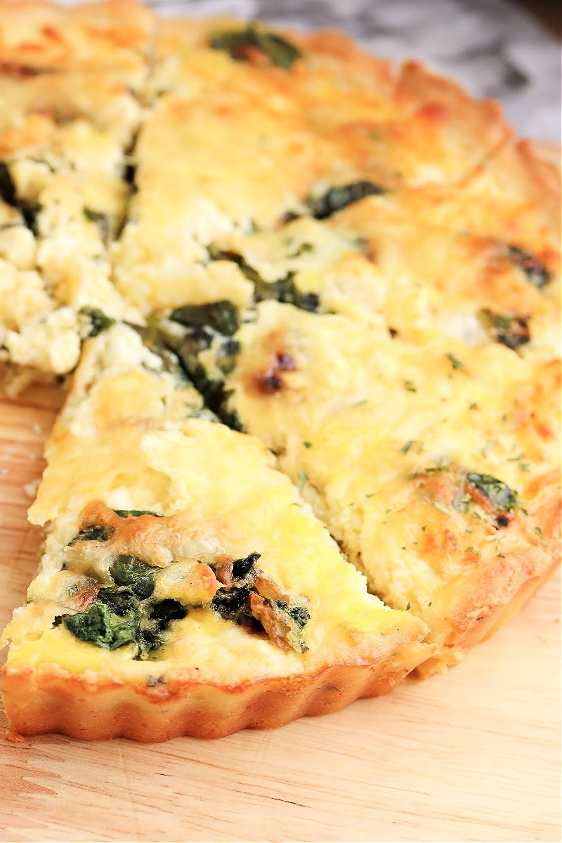 Keto Spinach Feta Quiche