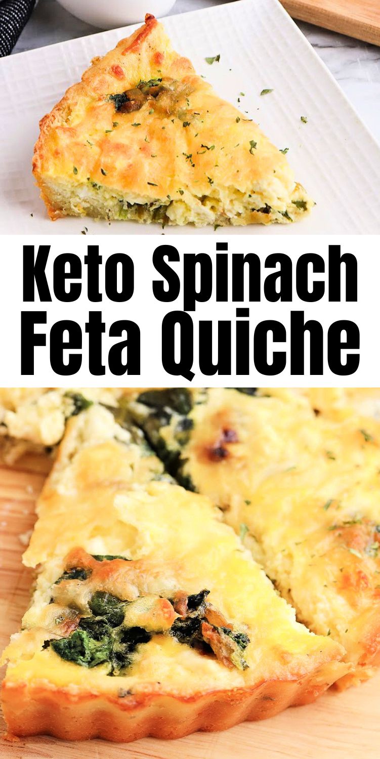 Keto Spinach Feta Quiche