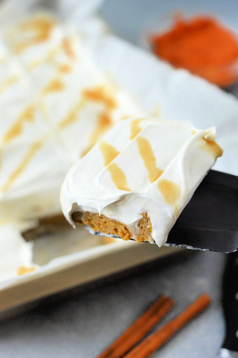 Low-Carb Pumpkin Poke Cake