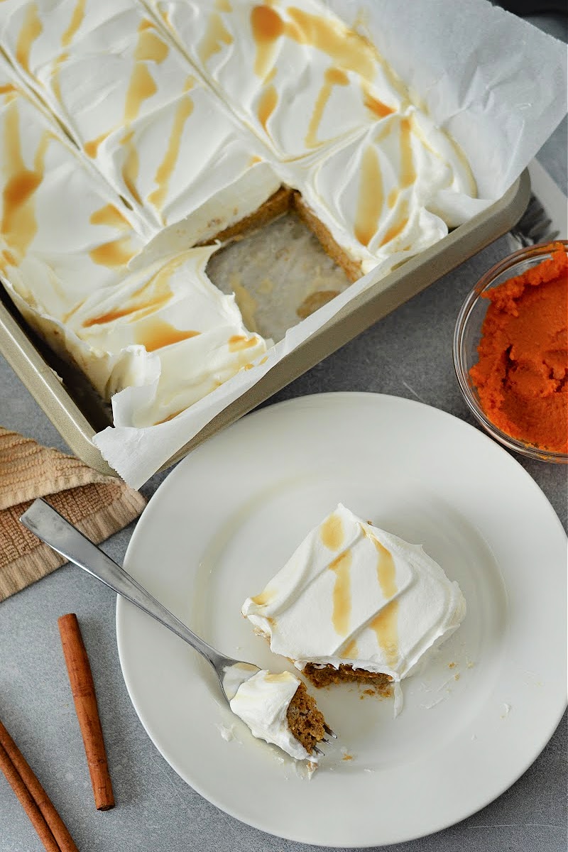 Low-Carb Pumpkin Poke Cake