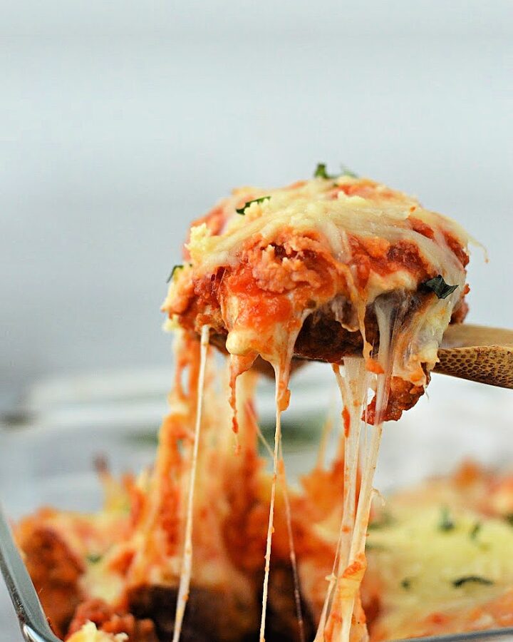 Keto Chicken Nugget Parmesan Casserole