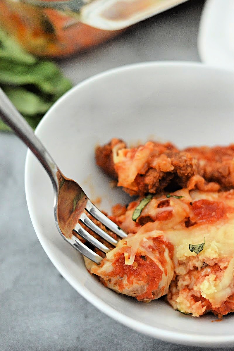 Keto Chicken Nugget Parmesan Casserole