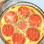 Low Carb Crustless Tomato Quiche