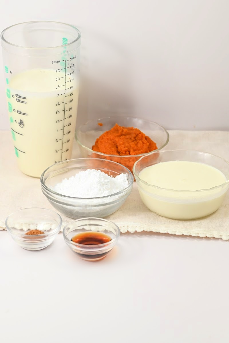 Keto Pumpkin Ice Cream Ingredients