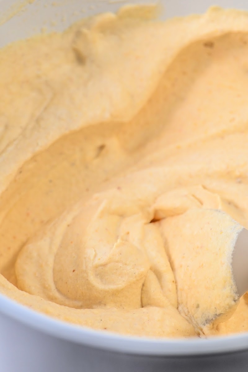 Mixing ice cream batter