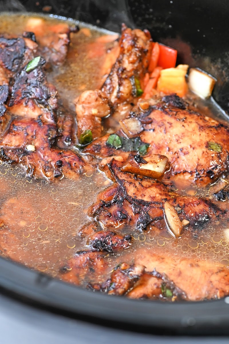 Keto Slow Cooker Brown Stew Chicken