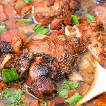 Keto Slow Cooker Brown Stew Chicken