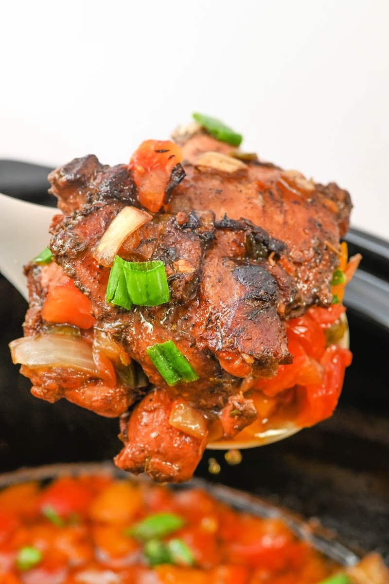 Keto Slow Cooker Brown Stew Chicken