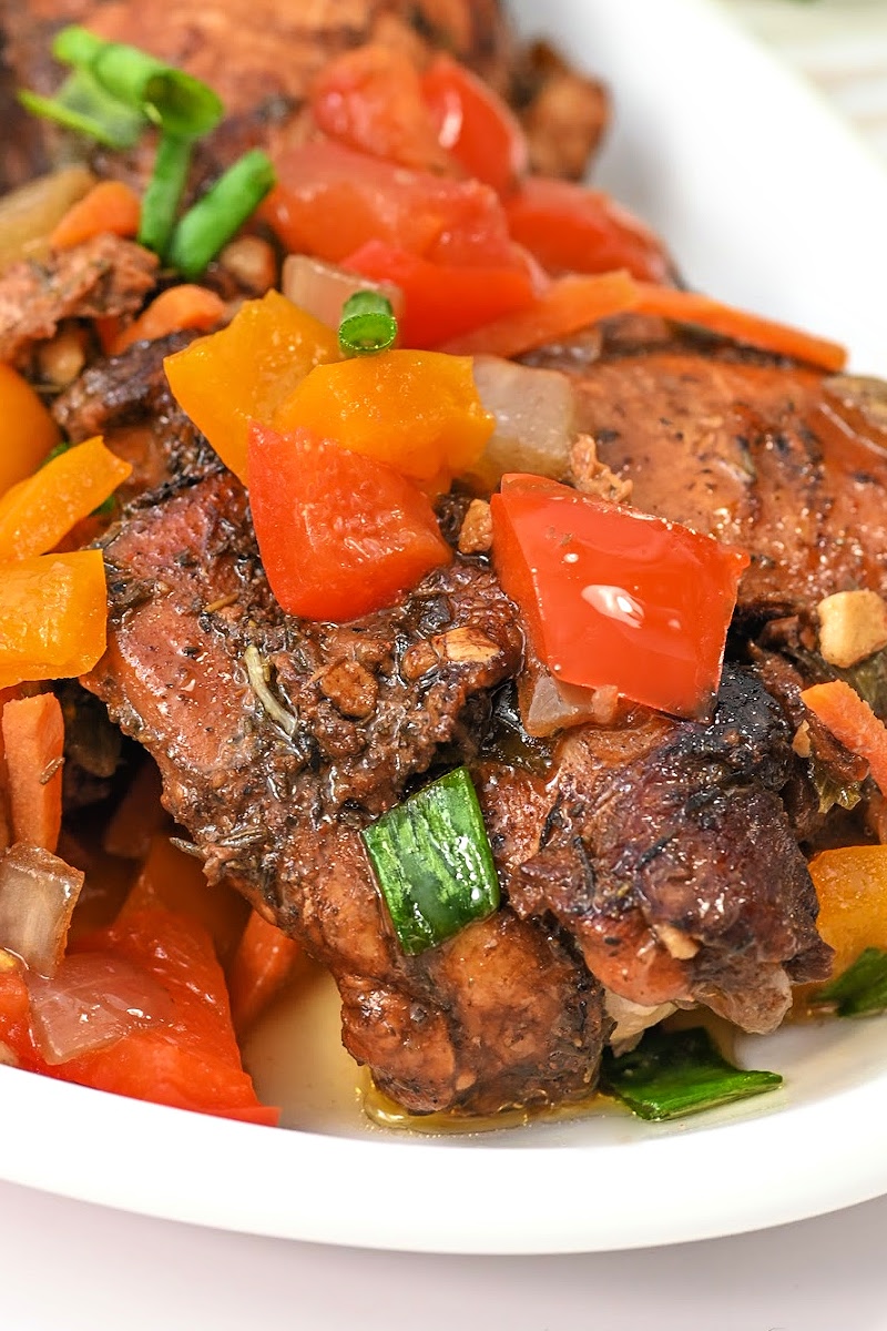 Keto Slow Cooker Brown Stew Chicken