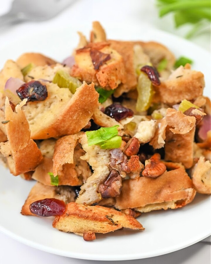 Keto Savory Cranberry Pecan Stuffing