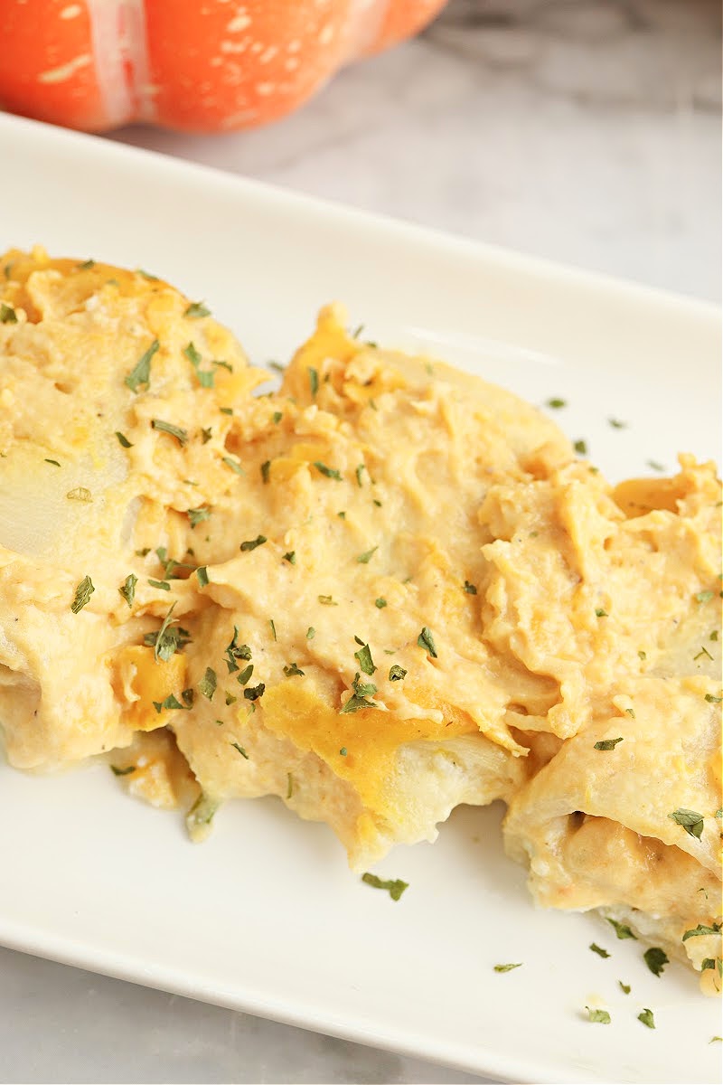 Keto Pumpkin Lasagna Roll Ups